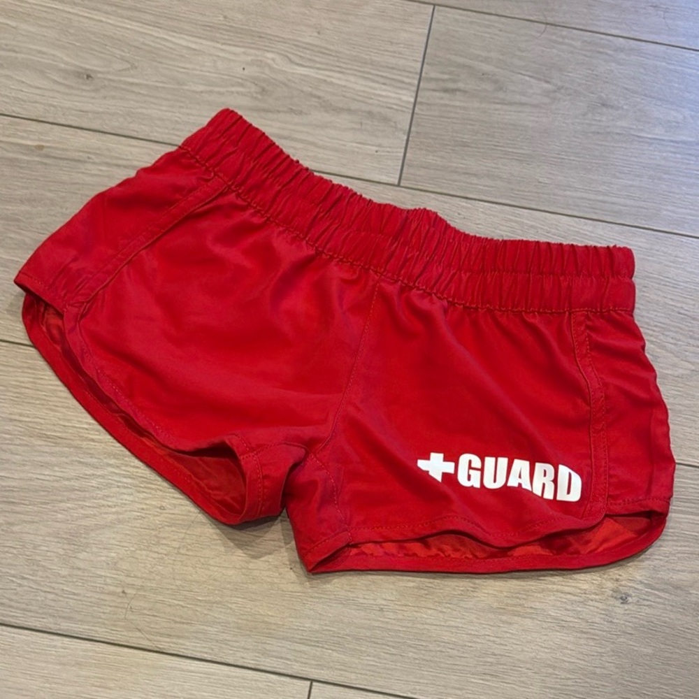 Red Lifeguard Shorts Small